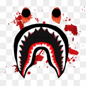 Supreme Hypebeast Blood Bloody - Transparent Bape Shark Logo, HD Png Download - blood splatter hand png