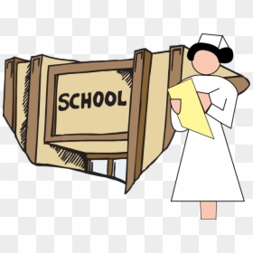 Nursing Student Cliparts - Highschool Clip Art, HD Png Download - school student clipart png
