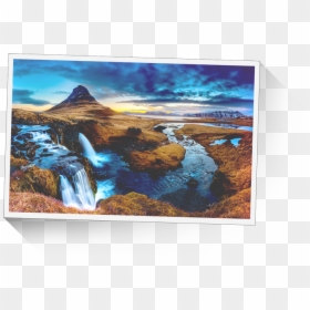 Clip Art Kirkjufell Waterfall - Iceland Wall Murals, HD Png Download - waterfall png images