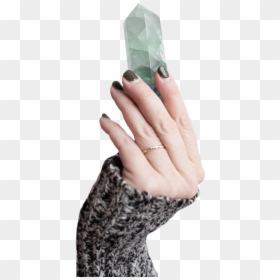 Fpm Crystal Hand - Person Holding Healing Crystal, HD Png Download - human images png