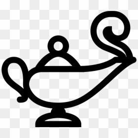 Genie Aladdin Computer Icons Oil Lamp - Genie Lamp Icon Png, Transparent Png - lamp clipart png