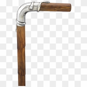 Silver Snake Bamboo Cane - Firearm, HD Png Download - bamboo sticks png