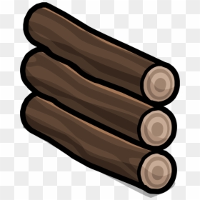Wall Club Penguin Wiki - Illustration, HD Png Download - wooden log png
