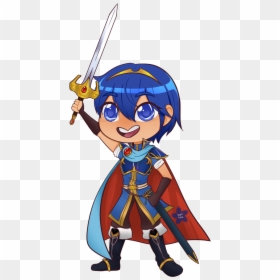 Marth Is One Of My Favorite Fe Character So It Was - Cartoon, HD Png Download - fe png