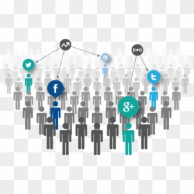 Media Impressions Png, Transparent Png - social media icons png gray