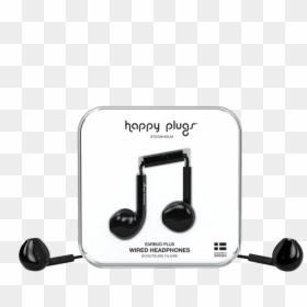 Earbud Plus Black - Happy Plugs Fülhallgató, HD Png Download - black plus sign png