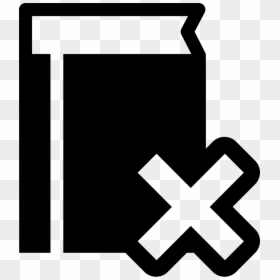 Book With Cross Delete Symbol - Reading Time Icon, HD Png Download - book symbol png