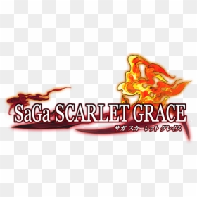 Saga Scarlet Grace Logo, HD Png Download - square enix png