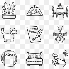 Infographic Black And White Icons, HD Png Download - service icons png