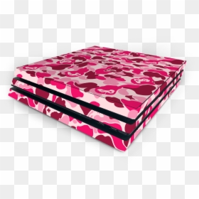 Sony Ps4 Pro Pink Game Camo Skin - Ps4 Pro Bape Skin, HD Png Download - ps4.png
