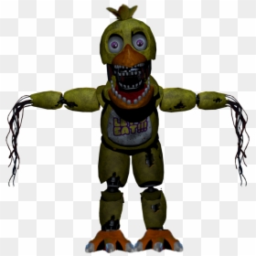 Withered Chica Full Body - Full Body Withered Chica, HD Png Download - fnaf chica png