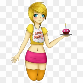 Human Toy Chica By K1w1sw33t - Anime Fnaf Toy Chica, HD Png Download - fnaf chica png