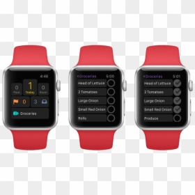 Grocery Shopping With Omnifocus - Omnifocus Apple Watch, HD Png Download - grocery list png