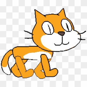 Scratch Cat Sprites, HD Png Download - cat sprite png