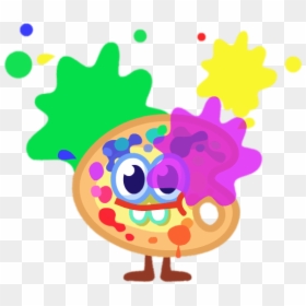 Splat The Abstract Artist With Paint Splatters - Painting, HD Png Download - paint splatter png tumblr