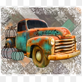Fall Pumpkin Truck, HD Png Download - classic truck png