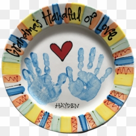 Hand Print Plate Painted At As You Wish Pottery - Portable Network Graphics, HD Png Download - pottery png