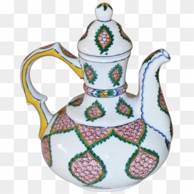 Iznik-pottery - Teapot, HD Png Download - pottery png