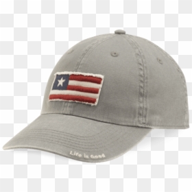 Three Stripe Flag Tattered Chill Cap - Baseball Cap, HD Png Download - tattered flag png