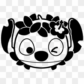 Dalmatian Clipart Tsum Tsum - Tsum Tsum Clipart Black And White Png, Transparent Png - disney tsum tsum png