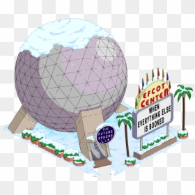 Tapped Out Efcot Center, HD Png Download - epcot ball png