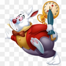 White Rabbit - Alice In Wonderland Disney White Rabbit, HD Png Download - alice in wonderland characters png