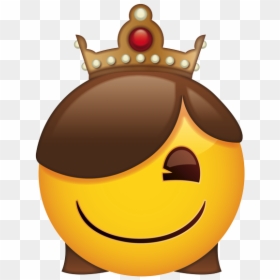 Smiley, HD Png Download - queen emoji png