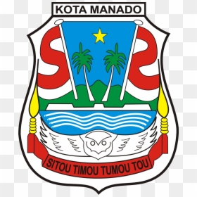 Transparent Bendera Merah Putih Png - Lambang Kota Manado, Png Download - bendera indonesia png
