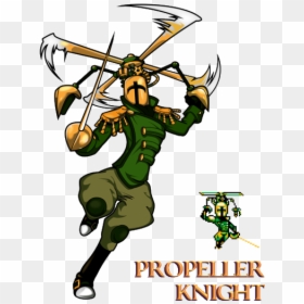 Shovel Knight Propeller Knight Sprites, HD Png Download - shovel knight sprite png