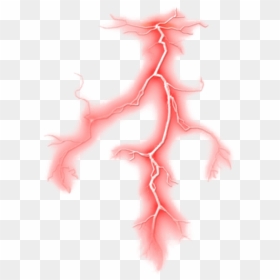 Lightning Transparent Background - Red Lightning Bolt Png, Png Download - anime lightning png
