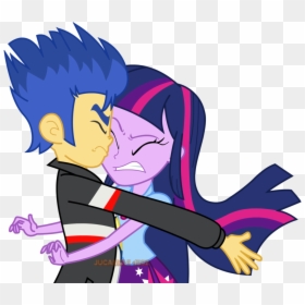 The Flash Clipart Anime Style - Equestria Girls Flash And Twilight Sparkle, HD Png Download - anime lightning png