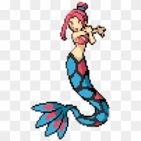 #mermaid #mermaid Sprite #sprite #pixelated #pixel - Easy Mermaid Pixel Art, HD Png Download - shovel knight sprite png