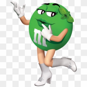 Transparent Personification Clipart - M & M Green, HD Png Download - green m&m png