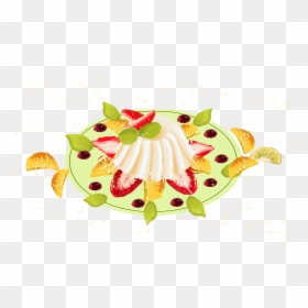 Plato Fruta Pastel Ensalada Png Y Psd - Dibujos De Frutas En Platos, Transparent Png - ensalada png