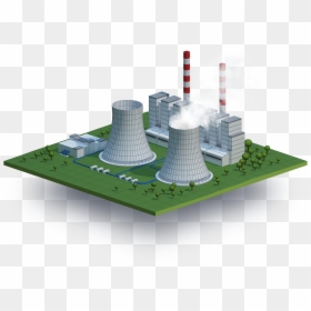 Nuclear Power Plant, HD Png Download - power plant png