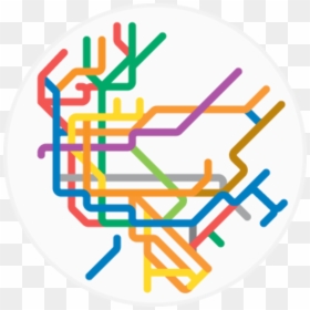 New York City - New York Subway Clip Art, HD Png Download - map lines png
