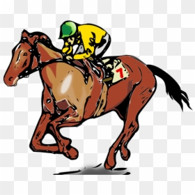 Horse Racing Clipart, HD Png Download - caballos png