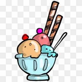 Drawing Video Cartoon Public Domain - Ice Cream Advertisement Drawing, HD Png Download - advertisement png