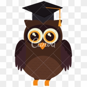 Transparent Graduation Owl Clipart - Graduation Owl Vector, HD Png Download - gorro de graduacion png