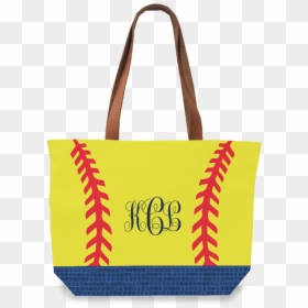 Softball Tote - Tote Bag, HD Png Download - softball stitches png