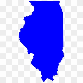 Blue Illinois, HD Png Download - illinois state outline png
