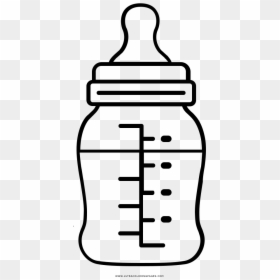 Baby Bottle Coloring Page, HD Png Download - biberon png