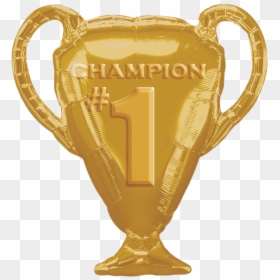 Champion Png Transparent Image - #1 Champion Gold Trophy, Png Download - trophy .png