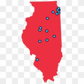 Illinois Republican Democrat Map, HD Png Download - illinois state outline png