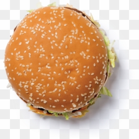 Burger Top - Mcdonald Burger Top View, HD Png Download - beef patty png