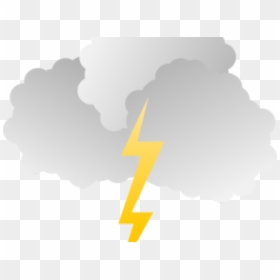 Lightening Clipart Lightning Strike - Clouds With Lightning Png, Transparent Png - lighting strike png