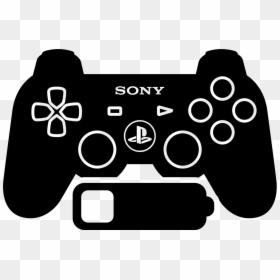 Ps 3 Games Control With Low Battery Status - Control De Play Station Vector, HD Png Download - sony playstation png
