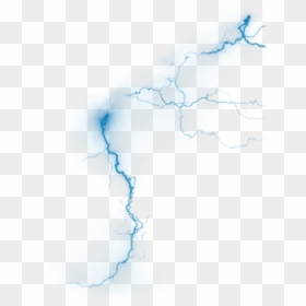 #blue #lightning #overlay #interesting #art #nature - Drawing, HD Png Download - lightning overlay png