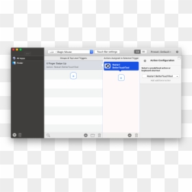 Bettertouchtool Custom Gestures Shortcuts App Mac, HD Png Download - custom cursor png