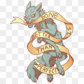 Done Is Better Than Perfect Tattoo, HD Png Download - tumblr banners png